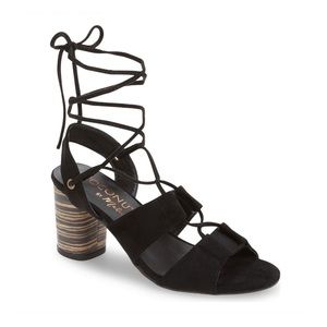 Coconuts by Matrisse black gladiator Heels